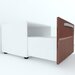 Armonia Comoda alba cu 1 sertar cu maner front MDF Cedru